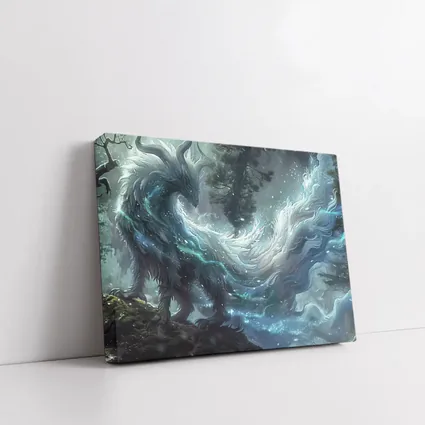 Fantasy Forest Spirit Dragon Dark Art