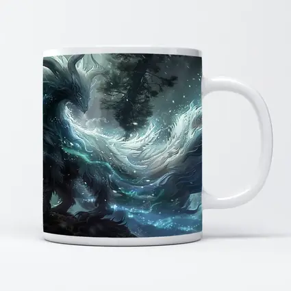 Fantasy Forest Spirit Dragon Dark Art