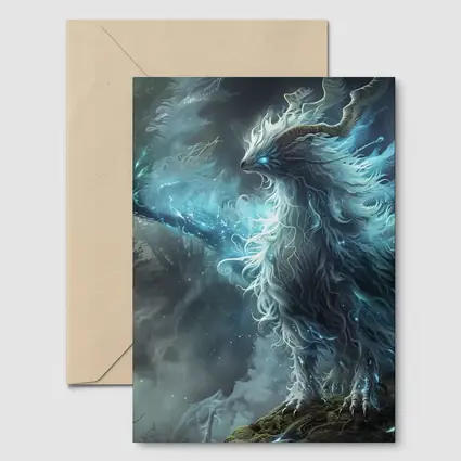 Mystical Fantasy Beast Glowing Forest Spirit