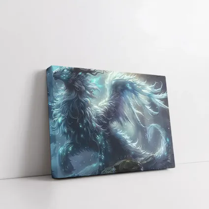 Glowing Fantasy Creature Dark Mystical Forest