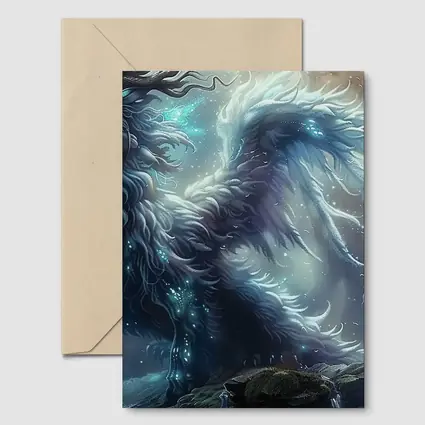 Glowing Fantasy Creature Dark Mystical Forest