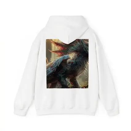 White Dragon Forest Fantasy Digital Art