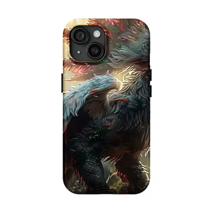 White Dragon Forest Fantasy Digital Art