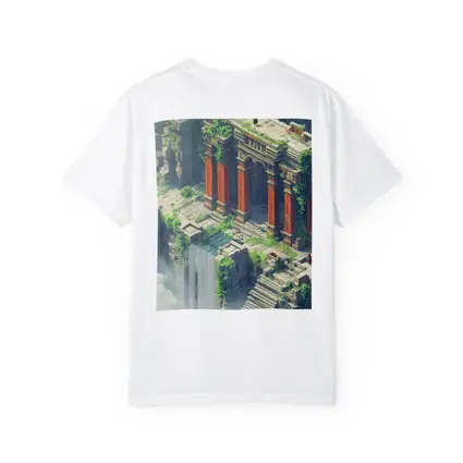 Ancient Fantasy Temple Ruins With Dragon