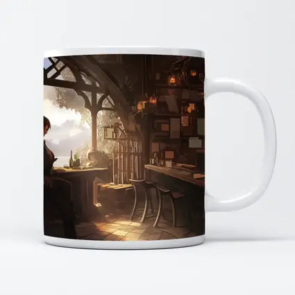 Fantasy Tavern Bar Scene Anime Art