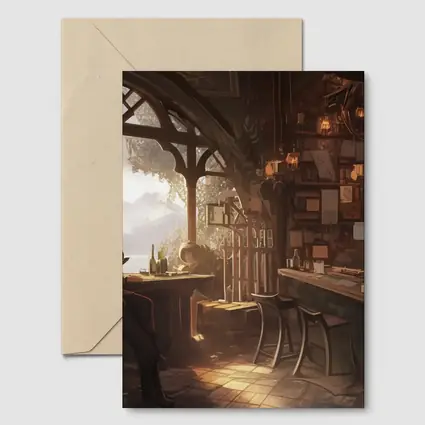 Fantasy Tavern Bar Scene Anime Art