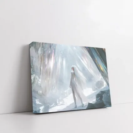 Ice Queen Fantasy Woman Crystal Cave Art