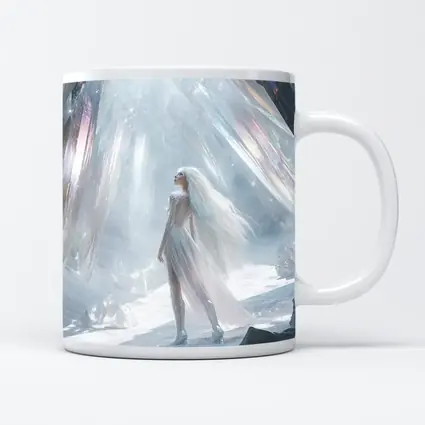 Ice Queen Fantasy Woman Crystal Cave Art
