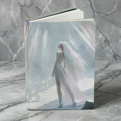 Ice Queen Fantasy Woman Crystal Cave Art