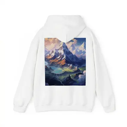 Fantasy Mountain Valley Aerial Digital Art