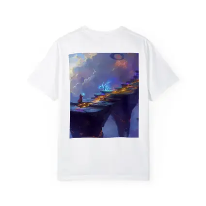 Fantasy Wizard Dragon Sky Bridge Art