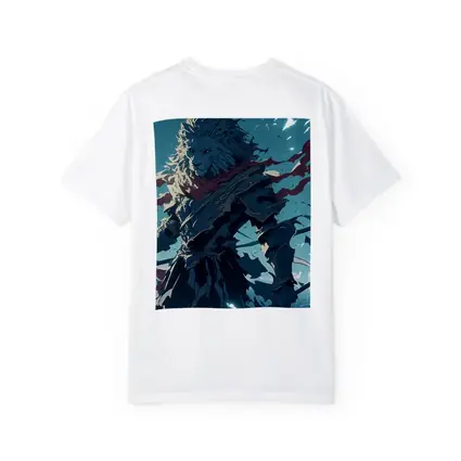 Anime Lion Warrior Red Scarf Battle Sky