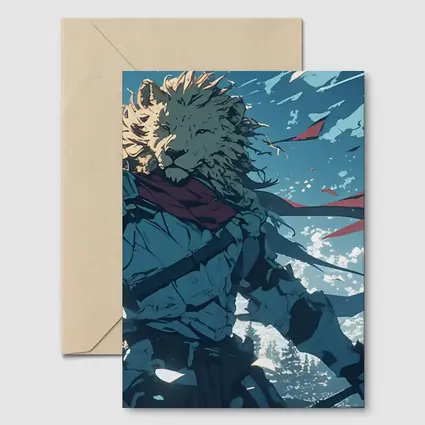 Lion Warrior Anime Knight Sky Battle