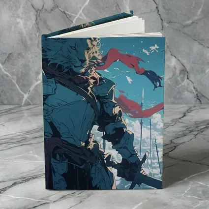 Anime Lion Knight Blue Sky Battle