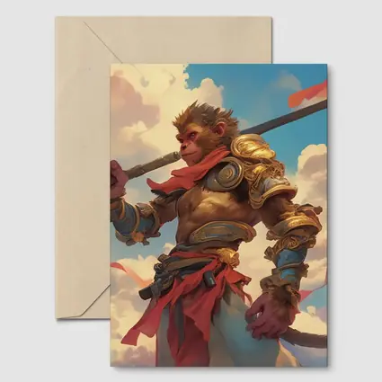 Sun Wukong Monkey King Clouds Fantasy Art