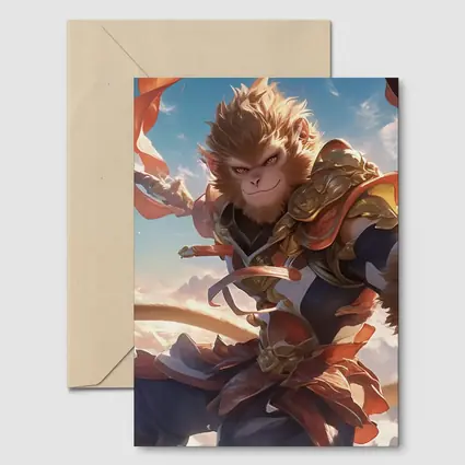 Sun Wukong Monkey King Clouds Fantasy Art