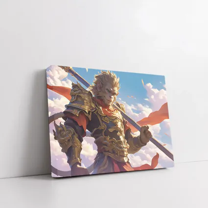Sun Wukong Monkey King Golden Armor Sky