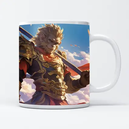 Sun Wukong Monkey King Golden Armor Sky