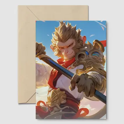 Monkey King Warrior Staff Sky Battle