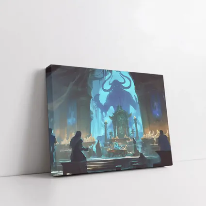 Dark Fantasy Ritual Hall Demon Summoning