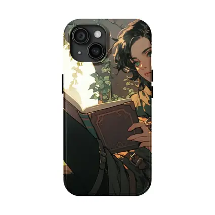 Elf Reading Book Fantasy Forest Anime Art