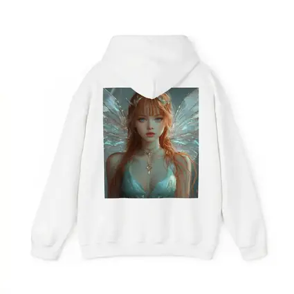 Red Hair Fairy Wings Fantasy Art Portrait