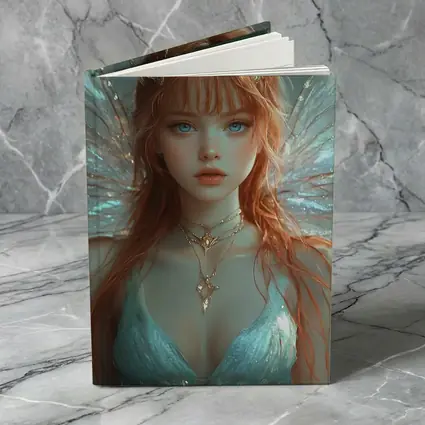 Red Hair Fairy Wings Fantasy Art Portrait