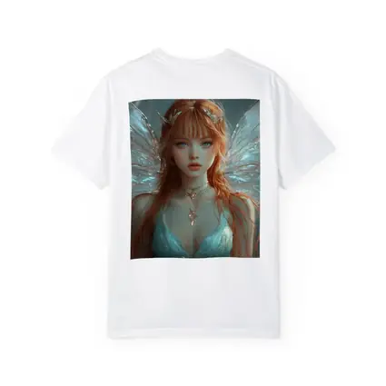 Red Hair Fairy Wings Fantasy Art Portrait