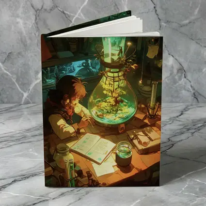Anime Alchemist Boy Magical Lab Green