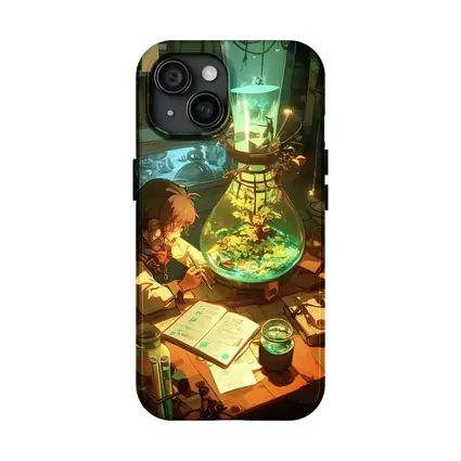 Anime Alchemist Boy Magical Lab Green