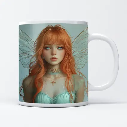 Red Hair Fairy Girl Fantasy Digital Art