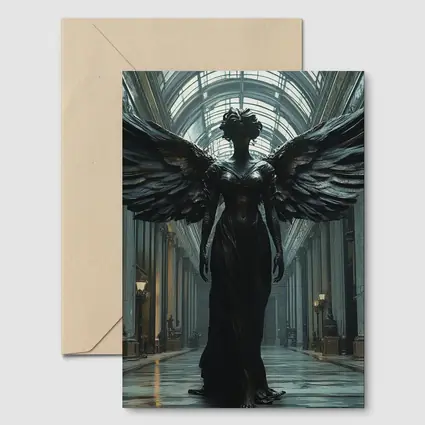 Dark Angel Wings Gothic Museum Hall