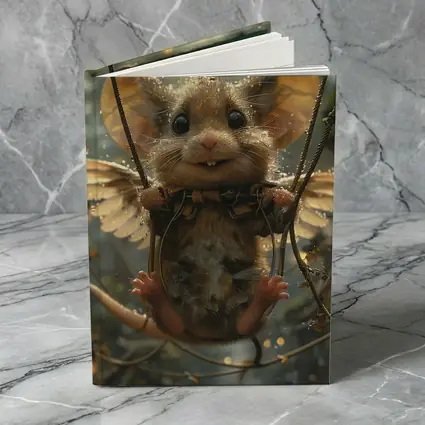Winged Mouse Swinging Fantasy Forest Lights
