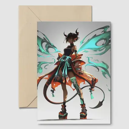 Anime Demon Fairy Girl Dark Fantasy Art