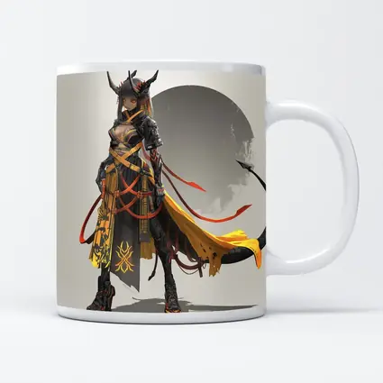 Dark Demon Warrior Girl Anime Fantasy Art