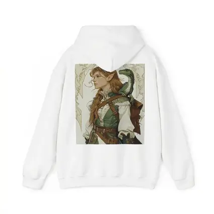Elf Ranger Girl With Baby Dragon Fantasy Art