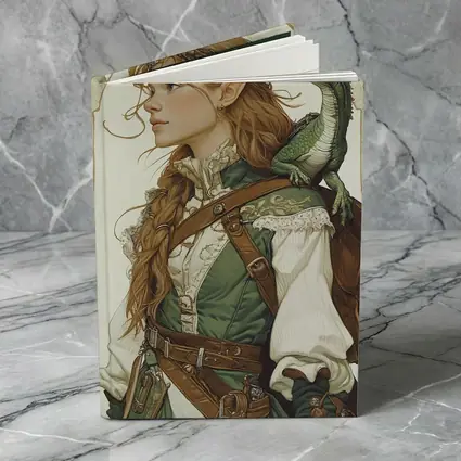 Elf Ranger Girl With Baby Dragon Fantasy Art