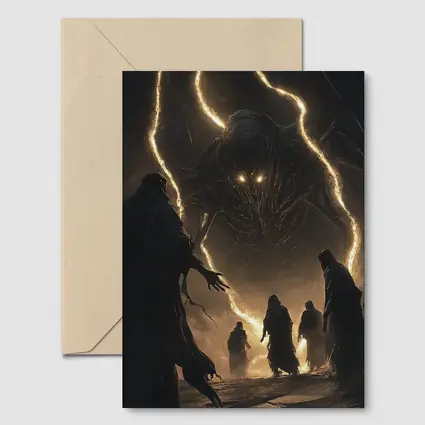Dark Monster Robed Figures Fantasy Art