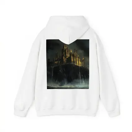 Dark Gothic Castle on Rocky Cliff Fantasy