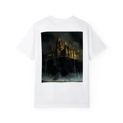 Dark Gothic Castle on Rocky Cliff Fantasy