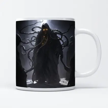 Dark Tentacle Wraith Glowing Eyes Fantasy
