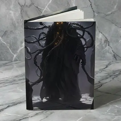 Dark Tentacle Wraith Glowing Eyes Fantasy
