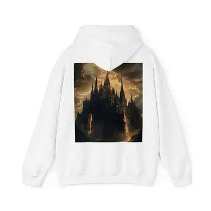 Dark Gothic Castle Dramatic Stormy Sky Fantasy
