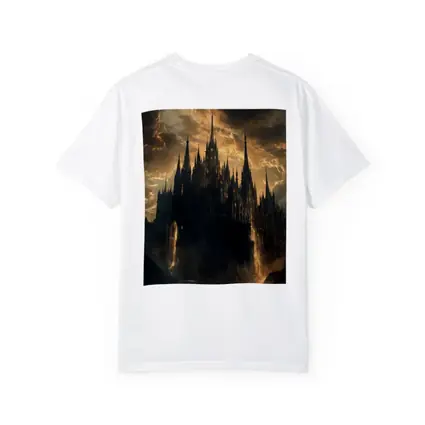 Dark Gothic Castle Dramatic Stormy Sky Fantasy