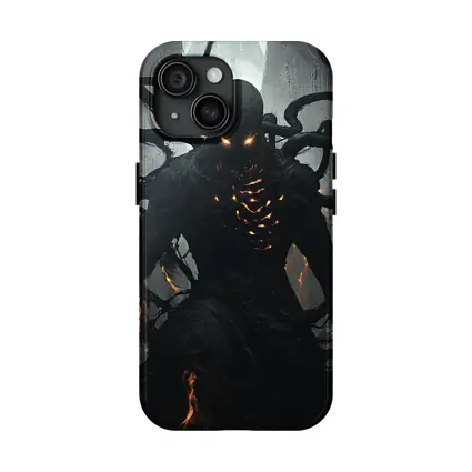 Dark Shadow Creature Glowing Eyes Fantasy Art