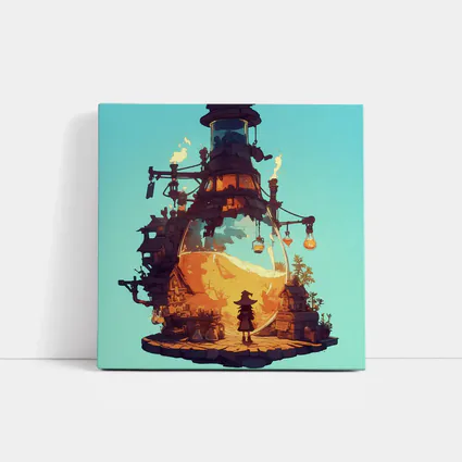 Witch Alchemist Tower Fantasy Steampunk Art