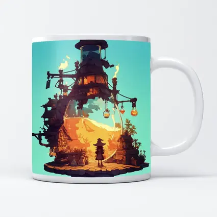 Witch Alchemist Tower Fantasy Steampunk Art