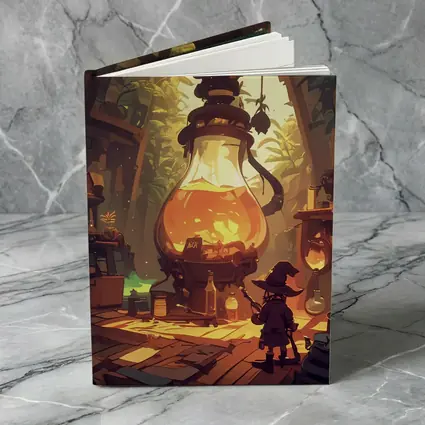 Witch Alchemist Lab Fantasy Cartoon Art