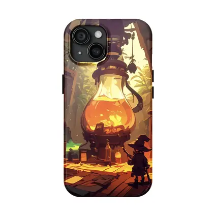 Witch Alchemist Lab Fantasy Cartoon Art