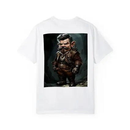 Grumpy Gnome Warrior Steampunk Cave Art
